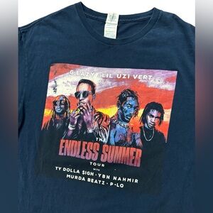 Lil Uzi Vert/G-Eazy‎ The Endless Summer Tour Concert T-Shirt Navy Size XL Men’s